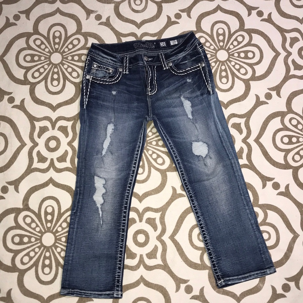 Miss Me denim jean Capri